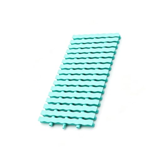 Rejilla De Drenaje Carreteras, Rejillas Desbordamiento Textura Ondulada For Pasarelas Patio Y Balcón(40cm/5piece)