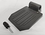 Universal Footplate for The Wheelchair, Transport Chair Footrest, Elevating Leg Rests, Replacement Parts, Mounting Hole 7/8',Striped Surface,Additional Installation Tools (1Ea, Black)