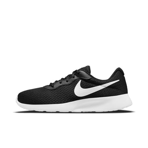 NIKE Tanjun DJ6258, Zapatillas Hombre, Negro (Black/White/Barely Volt/Black), 41 EU