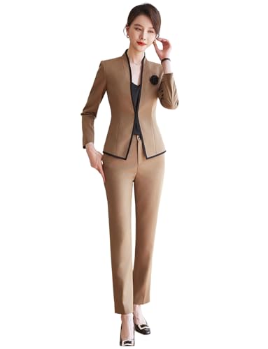 Costume ensemble veste et pantalon Kromoc femme smoking 2 pièces de retour à la maison noir