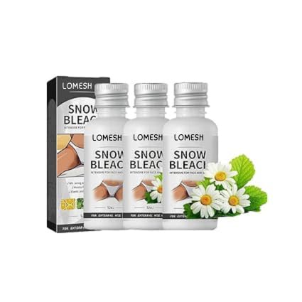 Snow Bleach Cream for Private Part, Intimate Areas-Underarm, Neck, Armpit, Knees, Elbow Face and Body Skin (3Pcs)