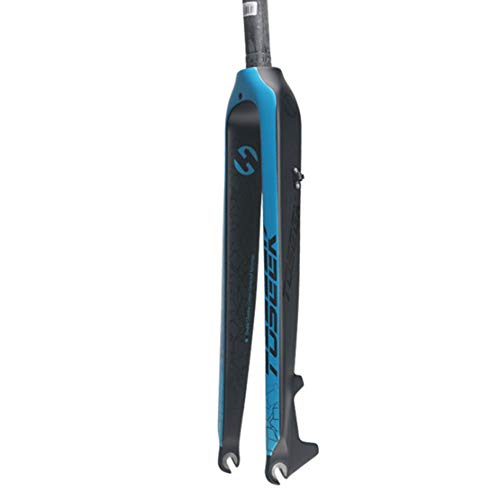 Fourche de bicyclette rigide carbone 29 pouces avec pivot droit et frein à disque