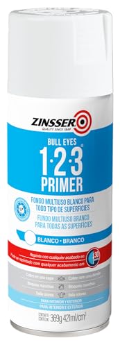 Zinsser 290971 Bulls Eye 1-2-3 All Surface Spray Primer, 13 oz, Gray