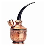 Dual-purpose hookah water pipe cigarette tobacco dual-purpose(Copper color)