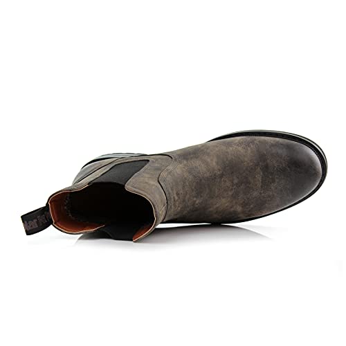 Image of Polar Fox Men's Classic High-Top Chelsea Boot | Stylish Slip-On Ankle Boot for Dress, Casual & Formal Wear