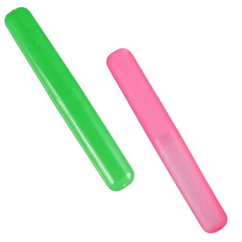 CCLKHY 2 Pcs Toothbrush Case Toothbrush Travel Case Cover Portable Toothbrush Storage Case Sutiable for Home Travel Outdoor Camping Hiking Business Trip