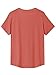 Latuza Women's Bamboo Viscose Pajama Top Button Up Sleep Shirt, Coral, Large