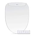 Bio Bidet Discovery DLS Elongated Smart Low-Profile Bidet Toilet Seat | Auto Open/Close | Warm Air Dryer | Wireless Remote Control | Nightlight,