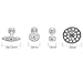 WHDZ Paintless Dent Repair Tool 8pcs Aluminum Glue Puller Tabs Paintless Dent Repair Hail Removal Tool