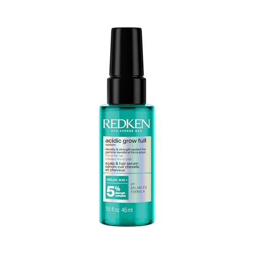 Redken Acidic Grow Full System Scalp & Hair Serum - Lightweight Leave-In Treatment for Rebalanced Healthy-Looking Scalp and Fuller Thicker Hair With Azelaic Acid 1.5 Fl Oz