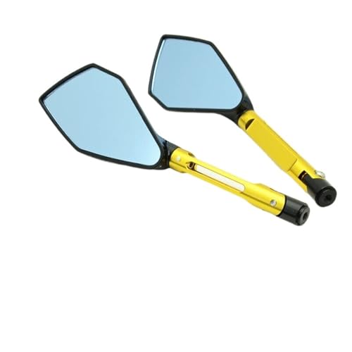 Espejos motocicleta para Kawasaki Z650 evitar vibraciones retrovisor amarillo
