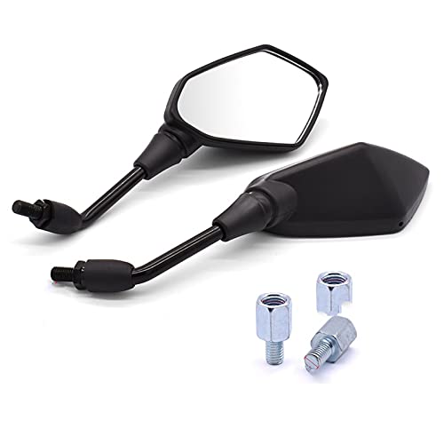 Espejos Retrovisores para Suzuki GSXR 600 700 1000 K1 a K9 Par de Espejos Laterales Convexos 8mm 10mm