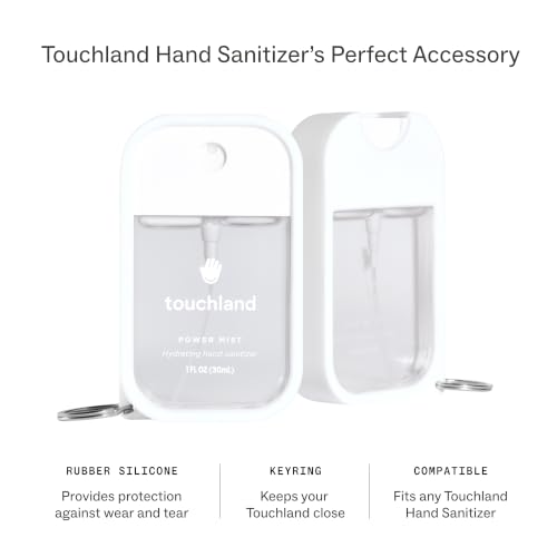 Image of Touchland Vacation Mode Set Beach Coco Hydrating Hand Sanitizer & Case | TSA ready Power Mist with skincare benefits & Icy White case. Tropical scent, transporting you to sun-drenched shores.