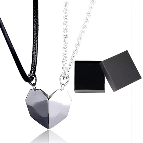 Cadena de Regalos de Pareja, Regalos de Novia Corazón, Cadena de Pareja para Hombre Mujer, Regalos para su Novia, Regalo de San Valentín