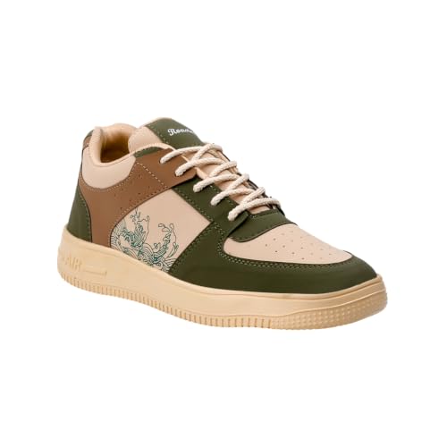 Image of Men's White-Red Casual Airmix Shoes | Premium Soft Cushion Sole | Lightweight Breathable Sneakers for Walking Office Travel College & Outdoor