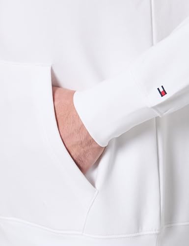 Tommy Hilfiger Herren Global Stripe Wreath Tee Hoody Mw0Mw41421 Kapuzenpullover, White (White), L