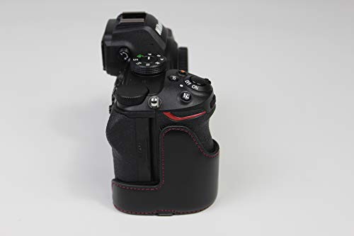 Funda semirígida de cuero para cámara Nikon Z5 Z6 Z7 miniatura 7