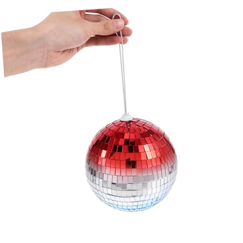 Bola espejada colgante para fiestas, Navidad y bodas, adorno con gradiente brillante y reflectante para hogar y eventos miniatura 5