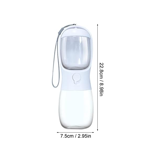 2 in 1 Portable Dog Water Bottle with Food Container Pet Drink Feeder Travel Leak Proof 300ml Water Dispenser Sack (White, One Size) 2 in 1 Portable Dog Water Bottle with Food Container Pet Drink Feeder Travel Leak Proof 300ml Water Dispenser Sack (White, One Size)