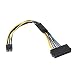 Produktbild ATATMOUNT ATX 24P zu 8P Netzteil Adapter Conventer Kabel Kabel Kabel für Dell 24Pin zu 8Pin Optiplex 3020 7020 9020 Motherboard Server