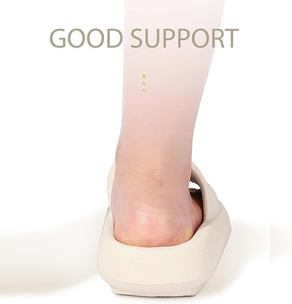 Image of Leevar Cloud Slides for Women and Men - Soft, Comfy, Relax Cloud Slippers, Thick Sole, Non-slip Slides for Men, Easy to Clean, Shower, Swimming, Beach, Indoor and Outdoor Slides for Men