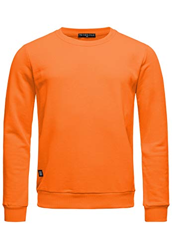 Red Bridge Herren Crewneck Sweatshirt Pullover Premium Basic,Orange-ii,L