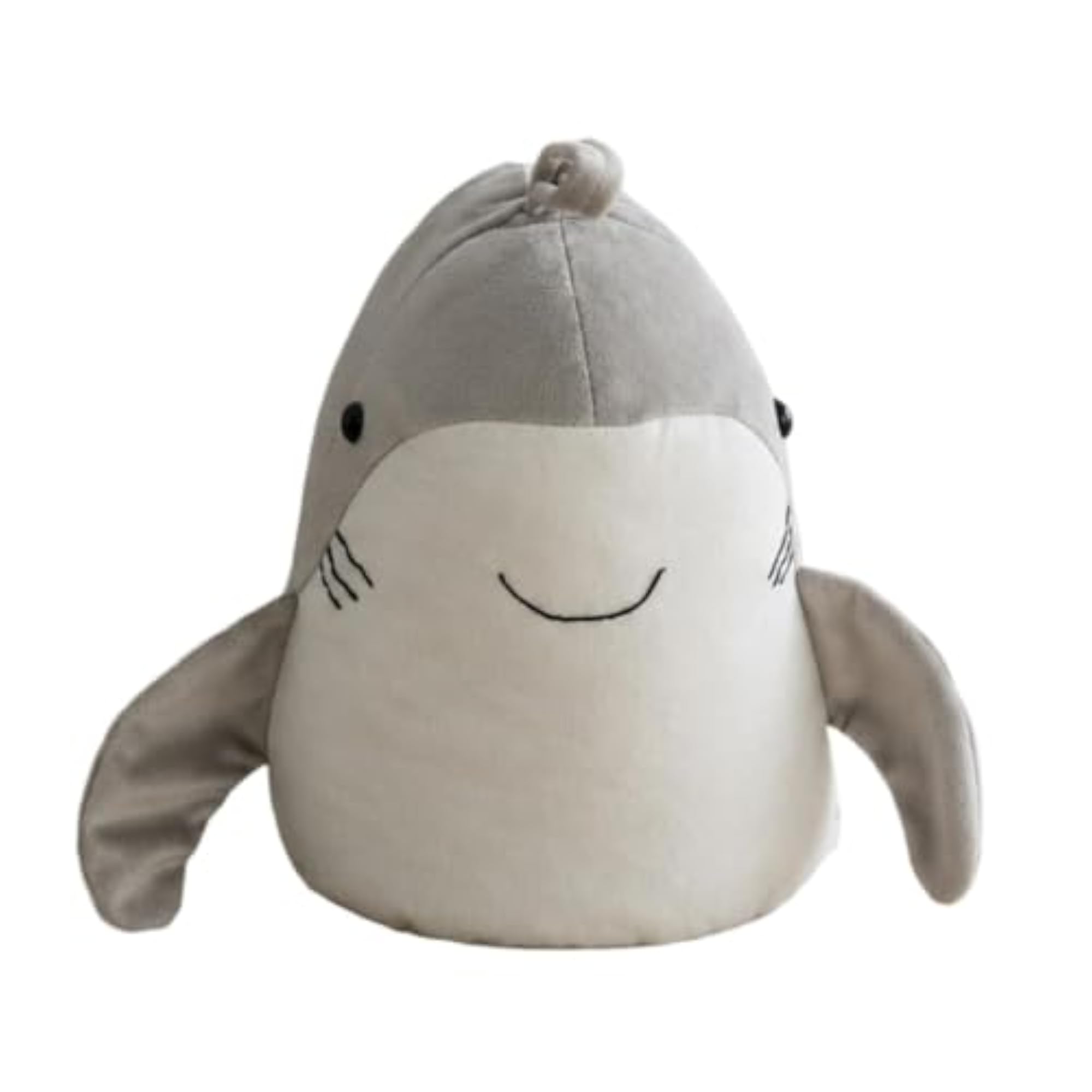 Compact Gray Stuffed Animal Door Stopper for Bedroom