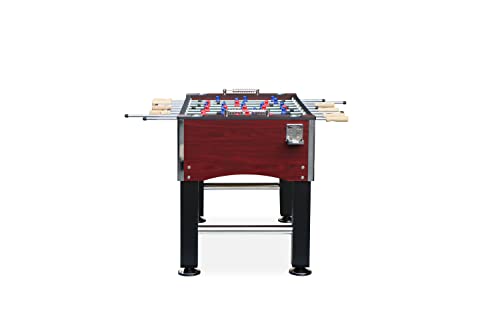 KICK Royalton 55" Foosball Table – Full-Size Indoor Foos Ball Table for Adults – 6 Premium Balls, Chrome Rods, Wooden Handles, 5" Adjustable Leg Levelers, Sliding Score Keeper - Thumbnail 4
