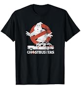 Ghostbusters No Ghost with Ectomobile Retro Movie Tシャツ
