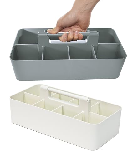 Enjoy Organizer Portable Caddy Organizer -2 Stackable Plastic Caddy with