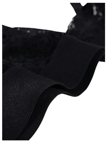 WDIRARA Men's Mesh Lace Underwear Semi Sheer T Back G String Briefs4