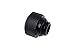 Alphacool 17262 Eiszapfen 13mm HardTube Compression Fitting G1/4 - knurled - deep Black Water Cooling Fittings