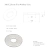 M8 x 20mm Flat Washer, 304 Stainless Steel Washers Flat, M8 Washers Flat OD 20mm | Thickness 1.5mm; 100Pcs