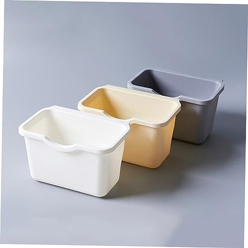 Caneca de basura colgante para puerta de gabinete gris miniatura 6