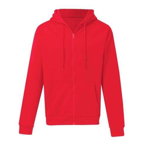Zip Up Hoodie for Men Fashion Casual Hooded Sweatshirts Loose Fit Pullover Tops Warm Going Out Fall Winter Jackets2