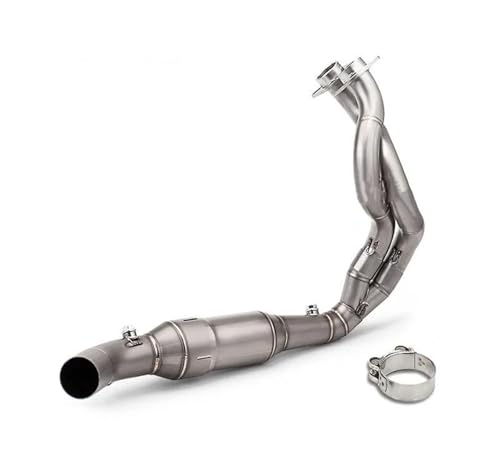 Composants d'échappement Kawasaki Z650 en acier inoxydable brossé durable