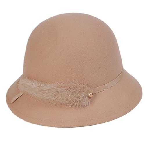 Chapeau melon femme en laine style cloche vintage des années 1920