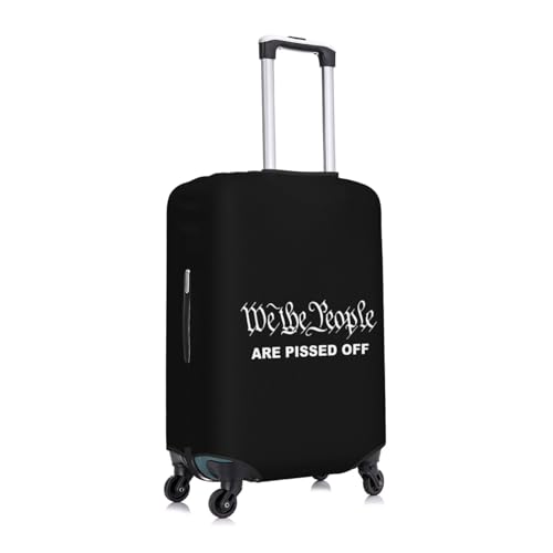 We The People are Pissed Off Travel Luggage Cover Suitcase Protector Fits 22-25 Inch Case(Black,M)2