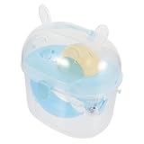 Jaula de transporte para mascotas pequeñas: esta caja de viaje para hámster es para animales pequeños como hámster, ratones, hurones, etc, jaula de transporte para hámster