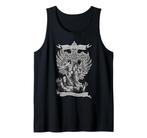 Saint Michael Defend Us in Battle Tank Top