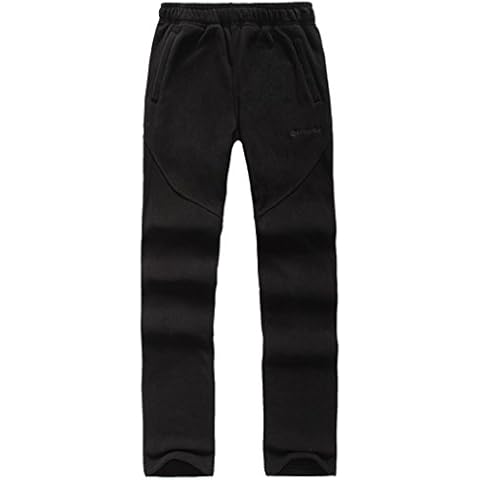 emansmoer Women's Thermal Fleece Pants Ladies Soft Warm Comfort Casual Trousers Outdoor Winter Sport Camping Hiking Pants (Small, Black) Cover