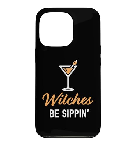 Witches Be Sippin' Happy Halloween ��l�p�h�����N �X�}�z�P�[�X iPhone 13 Pro �p