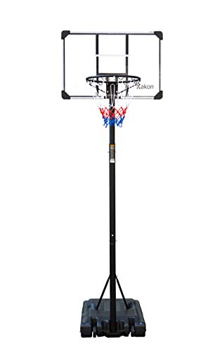 Rakon Portable Basketball Hoops & Goals Basketball System with 42 Inch Backboard, Height Adjustable 6.2ft -8.5ft for Adult Youth Kids Indoor Outdoor Use
