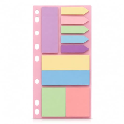 Image of Sticky Notes - 250 Sheets Sticky Notes, Stationary Items, Self-Adhesive Memo Pad Bookmark Point It Marker Memo Sticker, Sticky Pad, Stick Notes for Study - 3 Size