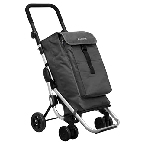Playmarket Carro de la compra Go Up Basic con Bolsa Térmica y Reflectantes de Seguridad Cover