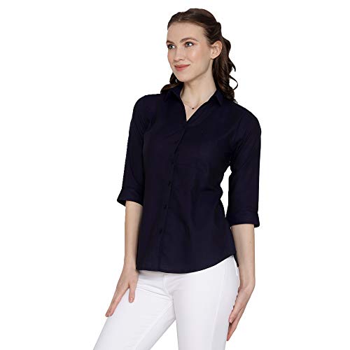 Image of Blue RoninWomen Stylish Western Official Formal Shirts for Women Regular fit Shirts for Women