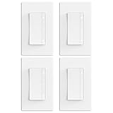 ELEGRP LEDPro™ Multi-Location Dimmer, EDM25BMC Master and Companion Dimmer Light Switch for LED, Single Pole/3 Way/4 Way, 2 Pack, Matte White