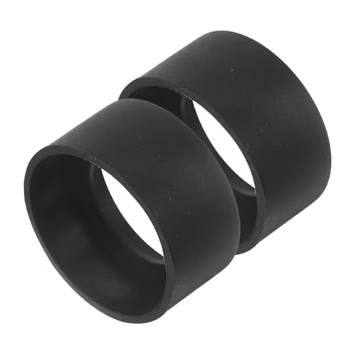 SUPVOX 2個ゴム製アイシールド 顕微鏡用接眼レンズカバー シリンダー型 接眼レンズガード 双眼鏡用アイカップ 対応 実体顕微鏡用 交換部品