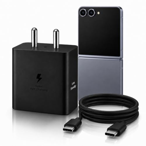 Image of 45W High Speed Charging Power Adapter with 1m USB-C Cable 100-240V Universal Charger Compatible with Samsung Galaxy Z Flip 6 and S24 /S25 /S26 /S9 /S10 (Plus| Edge| Ultra| FE) 45watt PD Type-C Charge