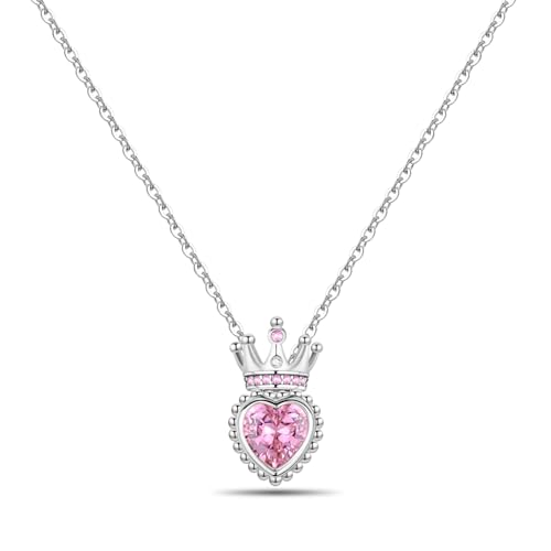 MISEFF 925 Sterling Silver Fashion Pendant Necklace for WomenFashion Jewelry 18K Gold Plated Advanced Retro Series Link Chains Basic Multifunctional Accessories Suitable for Multiple Occasions and Daily Wear (Crown)